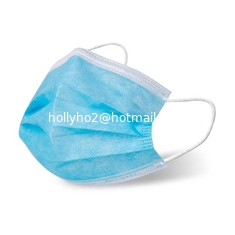 China Personal Protective Disposable Face Mask Flat Ear Loop 3 Ply supplier