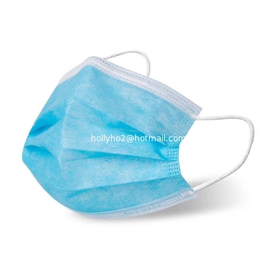 Personal Protective Disposable Face Mask Flat Ear Loop 3 Ply supplier